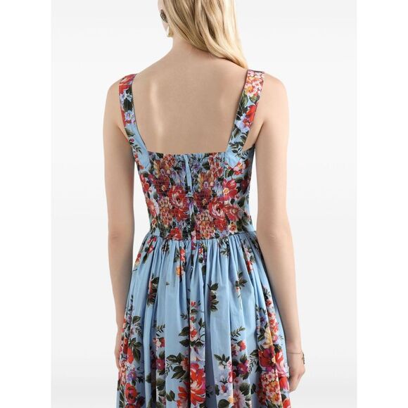 Dolce & Gabbana Women Flower Print Long Dress - Picture 5 of 5